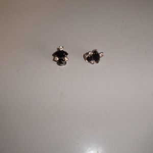 Vintage La Rel screw clip earrings rhinestones